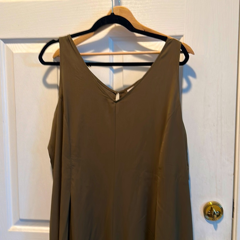LOGO wide legged jumpsuit, 1x, olive